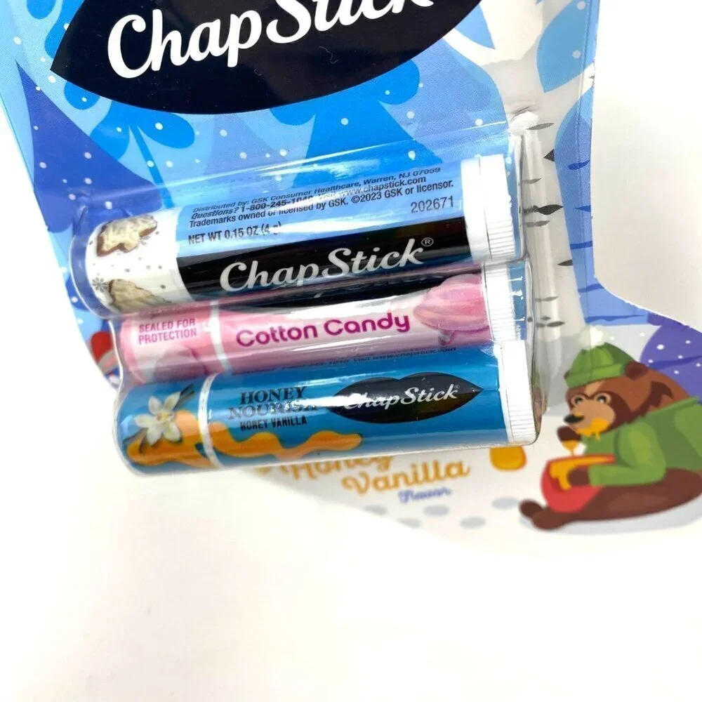 Chapstick Honey Nourish Lip Balm Honey Vanilla/Candy Cane/ Icing/ Cotton Candy
